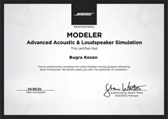 Bose Professional — Modeler · Advanced Acoustic & Loudspeaker Simulation, 2020