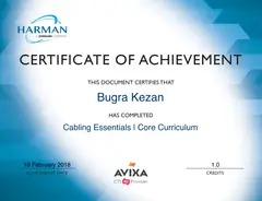 HARMAN — Cabling Essentials · Core Curriculum, 2018